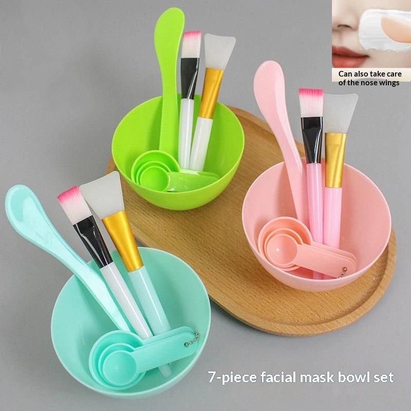 Mixing Cup Silicone - 【7Pcs DIY Facemask Mixing Tool Face