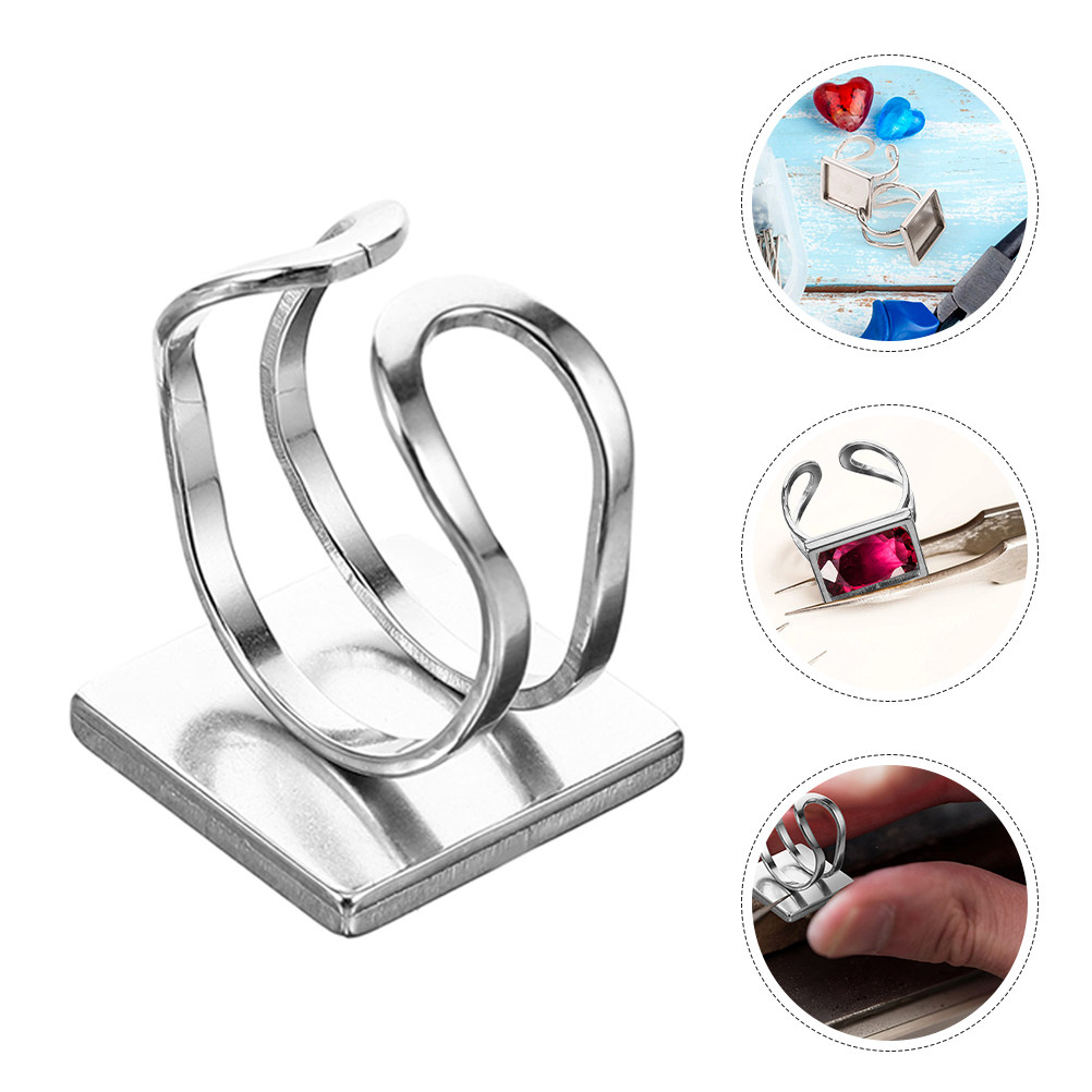 Resin Crafts Diy - 4Pcs Square Bezel Ring Base Core
