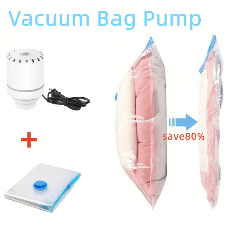 Vacuum Chamber Small - Folding Compressed Bag Electric Pump Travel