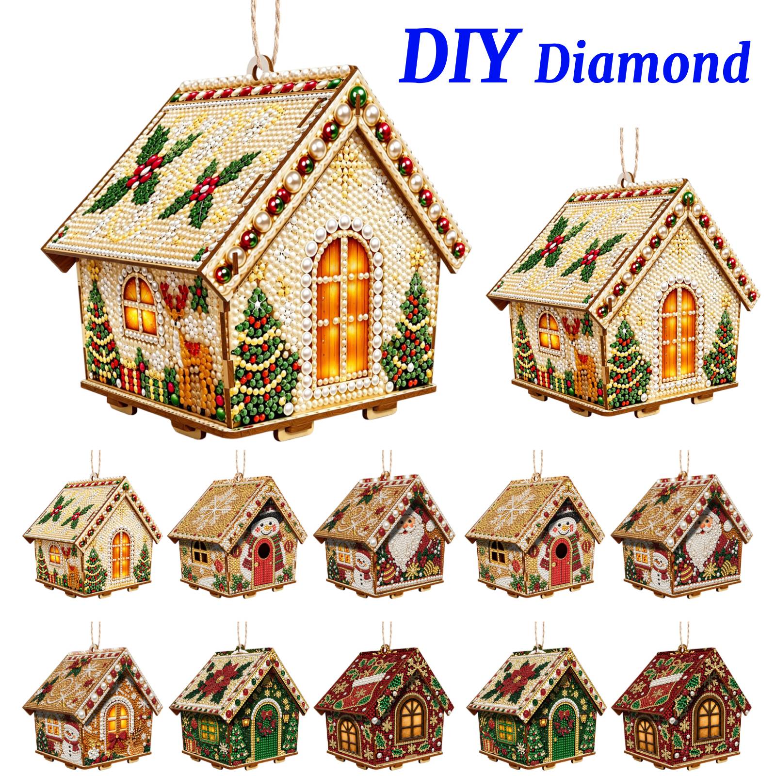 Wood Cottage Hanging Decoratio - Resin Craft Kit recension och pris