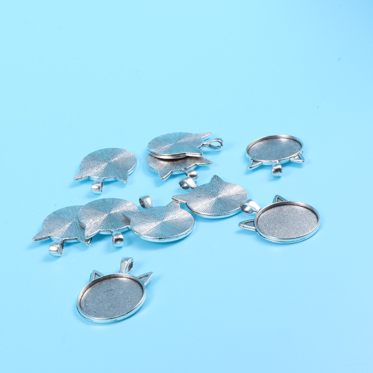 10Pcs Cat Ear Bezel Pendant Tr - Resin Crafts Diy recension och pris