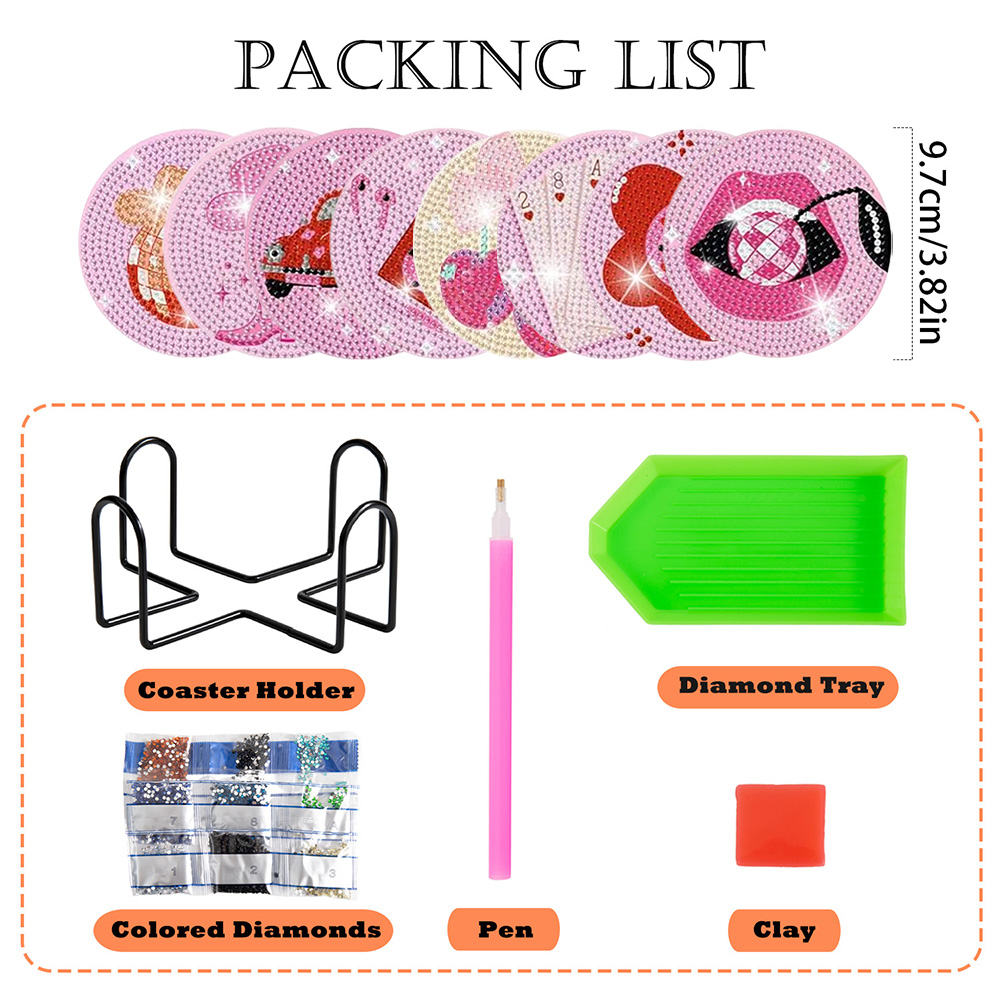 8 Pieces/Set of Diamond Painti - Resin Craft Kit recension och pris